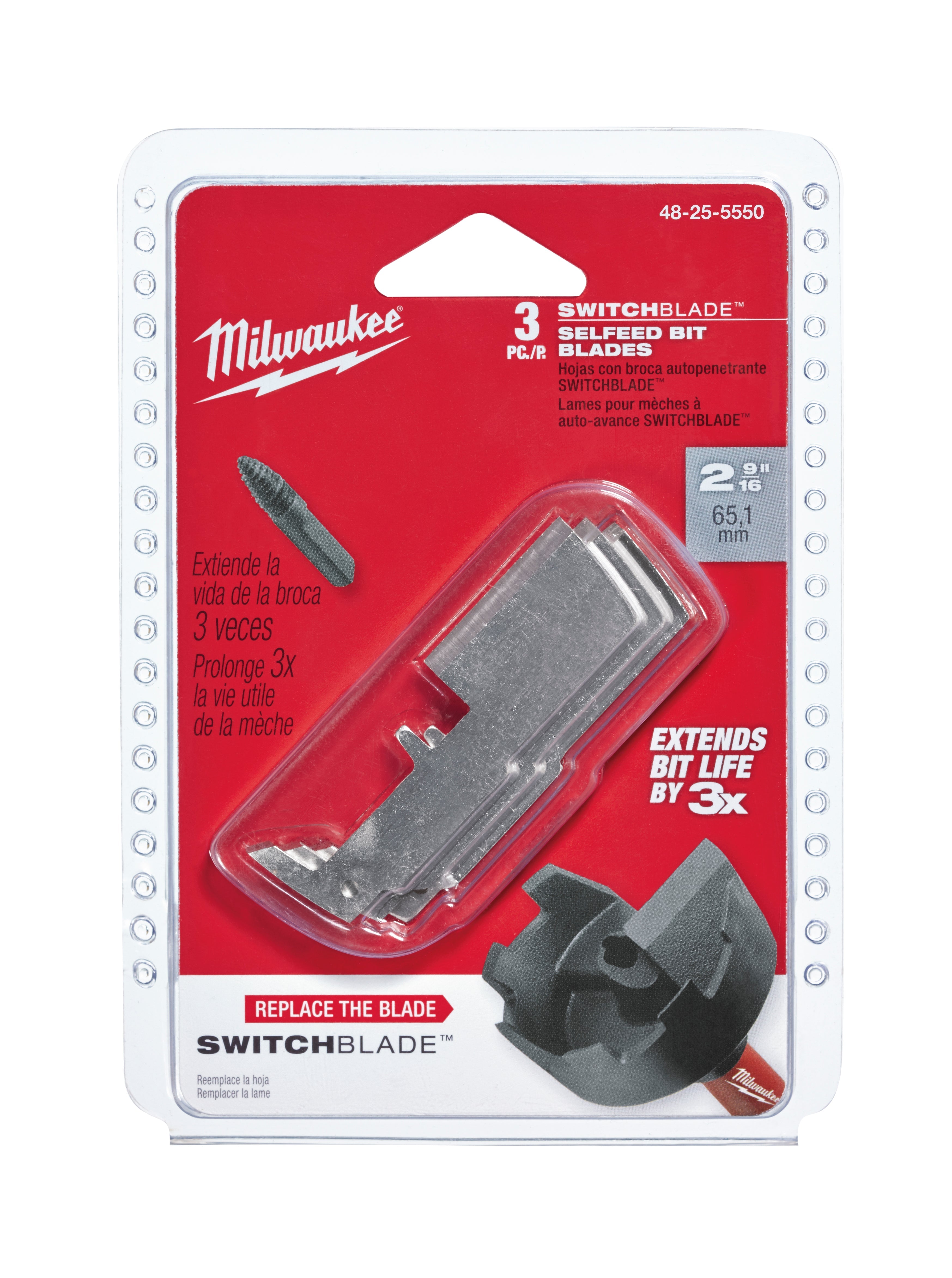Milwaukee Electric 2-9/16"Switchb Sfb Blade3Pk - MLW-48-25-5550 | MFVCanada.com