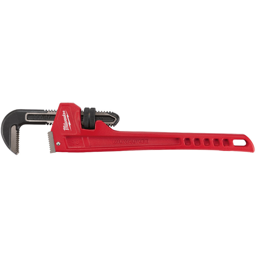 Milwaukee Electric 18" Steel Pipe Wrench, 2.5" Capacity - MLW-48-22-7118 | MFVCanada.com