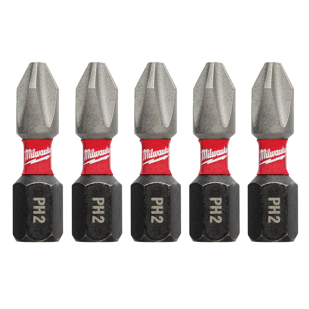 Milwaukee Electric 5Pk 1In Impact Bit Ph2 - MLW-48-32-4601 | MFVCanada.com