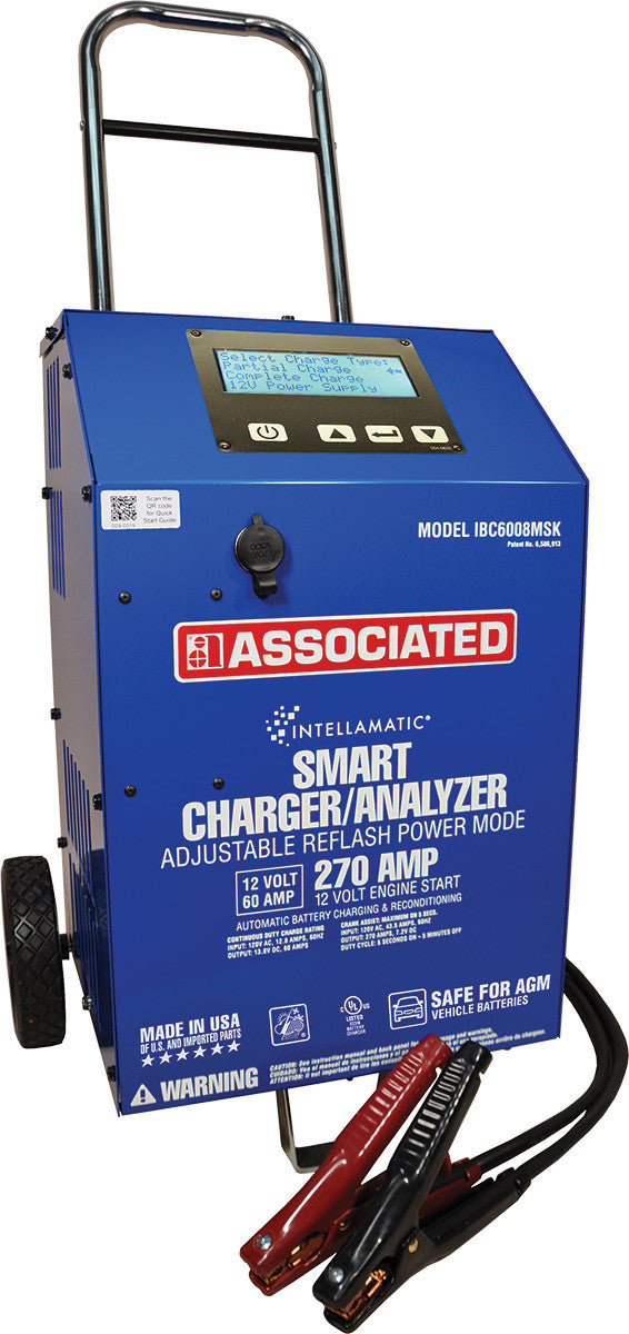 12V Ibc Intellamatic® Smart Battery Charger With 12V Memory Saver Port & Obdii Diagnostic Cable - ASS-IBC6008MSK | MFVCanada.com