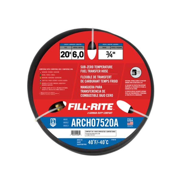 Fill-Rite 3/4 In X 20 Ft Artic Hose - ARCH07520A | MFVCanada.com