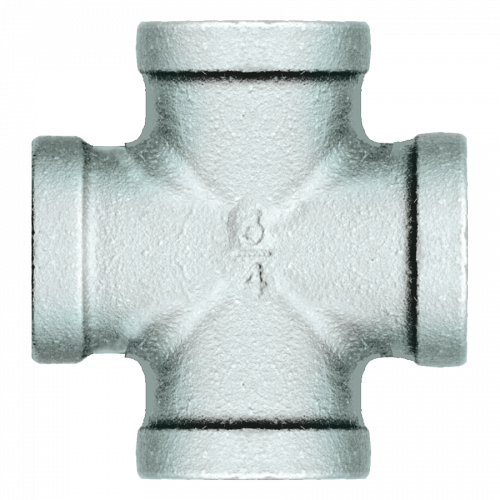Fairview Galvanized Iron Cross;1/2FPT GI-102-D | RogueFuel.ca