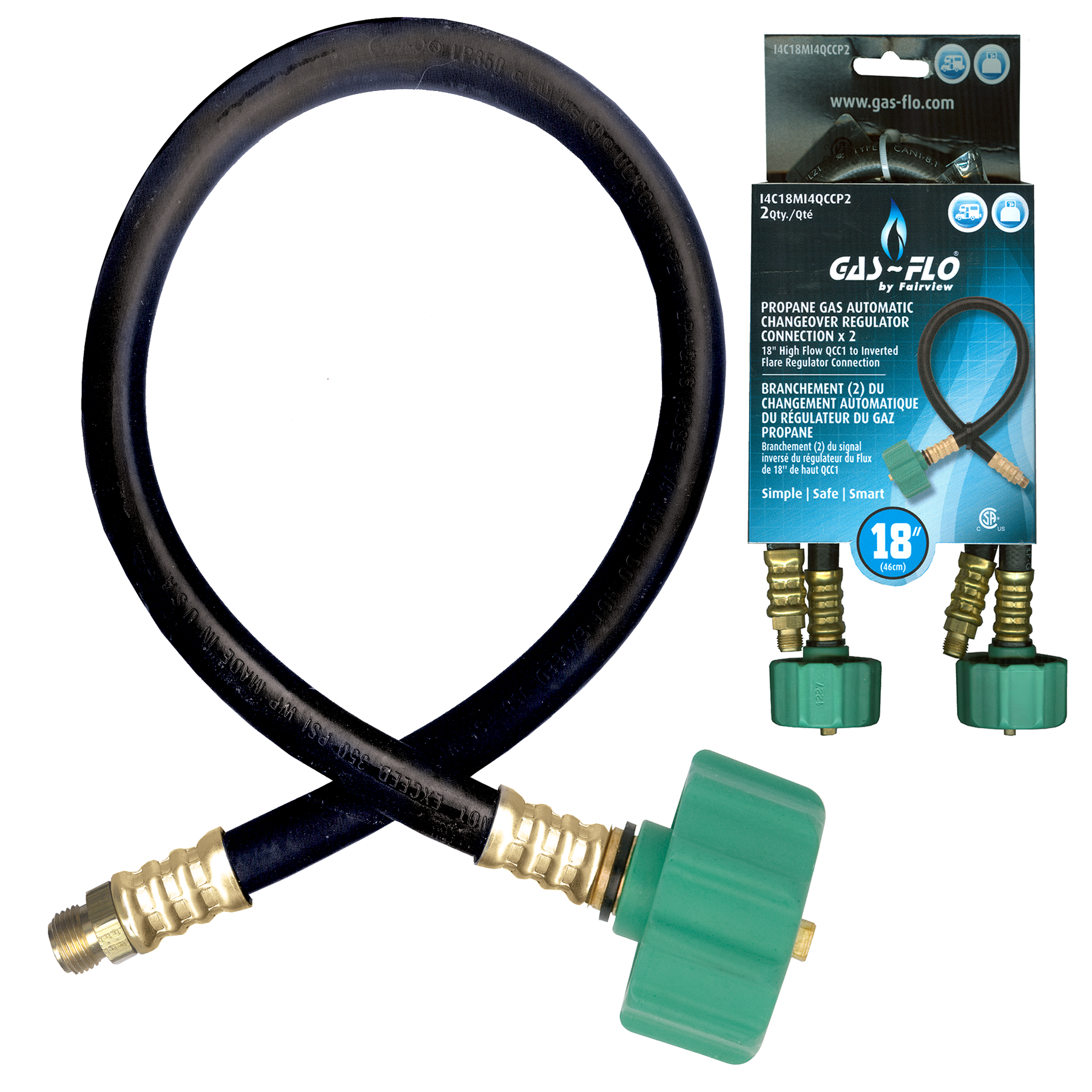 Fairview Type I Assy;1/4HID;1/4 MI x QCC;24 OAL;Pkgd I4C24MI4QCCP | RogueFuel.ca