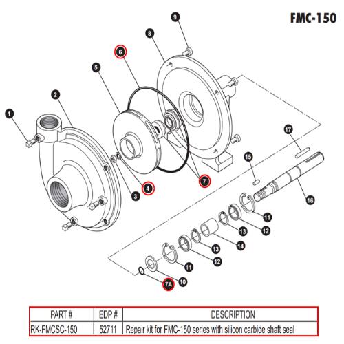 ACE FMC 150 Series Silcon Carbide Repair Kit - RK-FMCSC-150 | MFVCanada.com