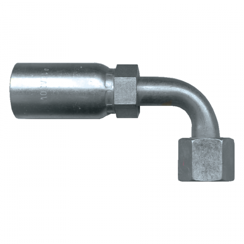 Fairview U Series Crimp End;90Elbow;1/4ID x1/4FORFS SC659-44 | RogueFuel.ca