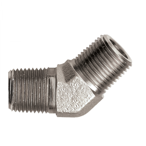 Fairview Steel 45Elbow;1/4MPT S1005M-B | RogueFuel.ca