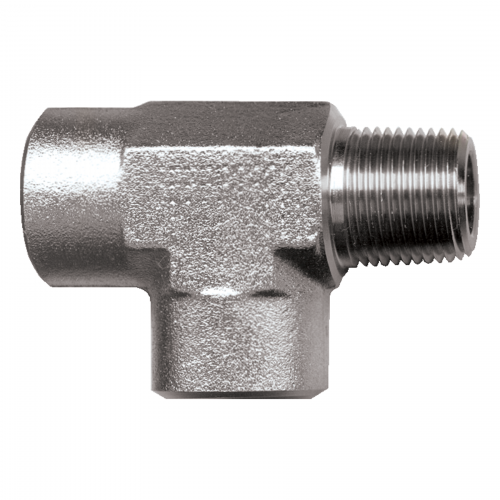 Fairview Steel Tee;1/8FPTx1/8MPTx1/8FPT S1007-A | RogueFuel.ca