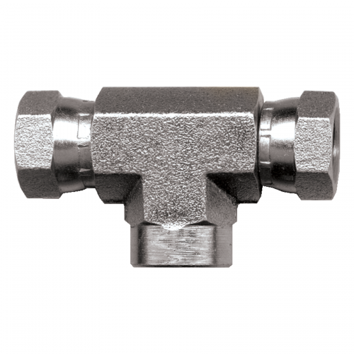 Fairview Steel Tee;1/4NPSMx1/4FPT S1101-BB | RogueFuel.ca