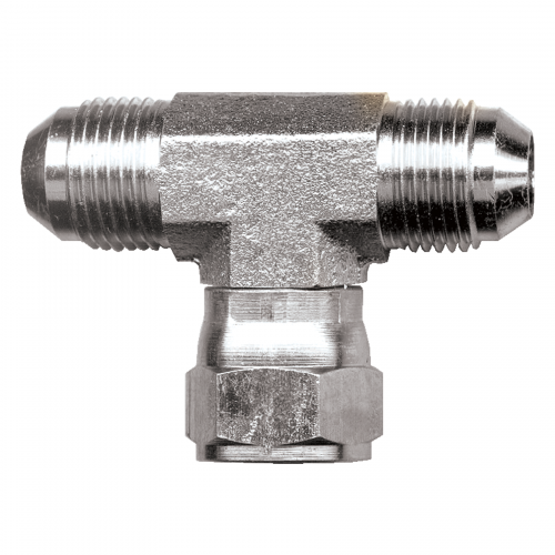 Fairview Steel Tee;1/4 MJICx1/4 FJIC SW S3545-4 | RogueFuel.ca