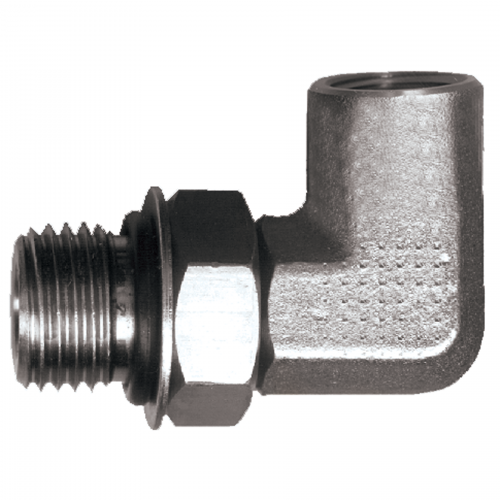 Fairview Steel 90Elbow;9/16-18 ORBx1/4 FPT S3616-6B | RogueFuel.ca
